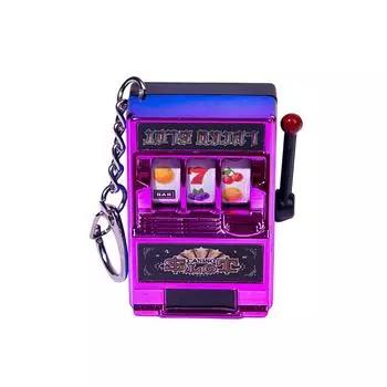 Эмуляция фруктового автомата брелок, вращающаяся машина брелок кулон, милый игрушечный автомобиль брелок для мужчин и женщин One Size