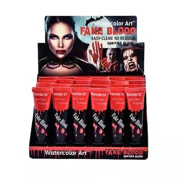Эмуляция Хэллоуина Поддельная кровь Розыгрыш Кровь Реквизит Макияж Поддельная плазма Хэллоуин Украшения Макияж Косплей Ужас Реквизит one size