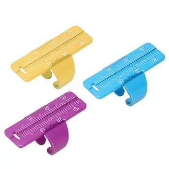 Эндо-калибровочная линейка для пальцев Эндодонтическая шкала измерения диапазона Инструменты для стоматологии Purple