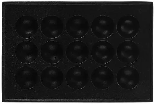 Эндо Сёдзи Коммерческая Кансай Стиль Такояки Железная Пластина Литье Железа GTK07 (15 лунок) чёрный