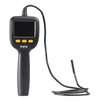 Эндоскопическая камера Anyty Fiberscope Промышленный эндоскоп Цифровой эндоскоп IP67 Водонепроницаемая камера Snake чёрный
