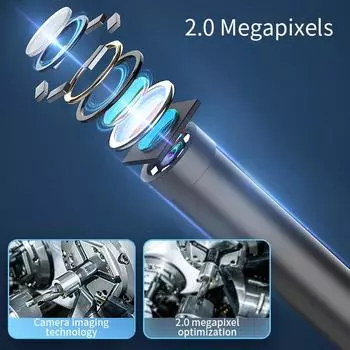 Эндоскопическая камера с подсветкой 1080P HD Инспекционная камера IP67 Водонепроницаемая трубопроводная бороскопическая камера для Android, iPhone Android 1M