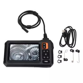 Эндоскопическая камера с подсветкой, 4,3-дюймовый IPS-экран, угол обзора 170 градусов, водонепроницаемый HD-бороскоп IP67 5m/16.4ft