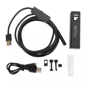 Эндоскопическая камера WiFi, инспекционная камера с 6 регулируемыми светодиодными лампами, камера для трубного канала для телефона T