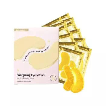 Энергетические маски для глаз - Протестировано дерматологами - Маски под глаза с ретинолом - Восстанавливающие патчи под глазами от отеков и темных кругов 12 пар One Size