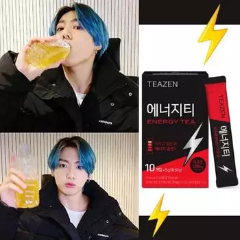 Чай Teazen Energy - Таурин 1000 мг Кофеин 70 мг 5 г (10 вариантов) #10Sticks