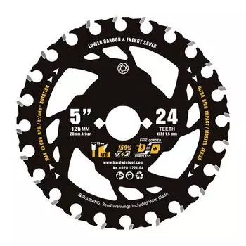 Энергосберегающее литиевое пильное полотно 4/5/5.5/6/6.5/7.25 дюйма Энергосберегающее литиевое деревообрабатывающее режущее дисковое полотно для циркулярной пилы 6.5 inch