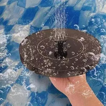 Энергосберегающий фонтан для воды без батареи, мини-открытый бассейн, водопад, солнечный фонтанный насос для аквариума чёрный