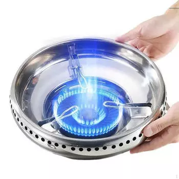 Энергосберегающий газовый ветрозащитный вок-кольцо, прочный, портативный, для варочной панели, готовки Single Layer