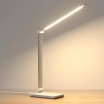 Энергосберегающий, легкий на столе Яркий светодиодный светильник с плавной регулировкой цвета, 5 уровней Таймер с высокой подставкой USB-стол Светодиодный стол, легкий в использовании, настольный светодиодный стол