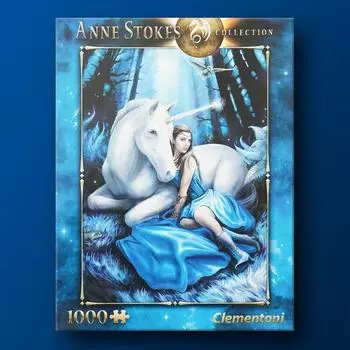 Энн Стоукс: Пазл «Blue Inspiration» из 1000 деталей Clementoni, популярная корейская настольная игра
