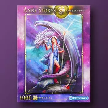 Энн Стоукс: Пазл «Dragon Mage» из 1000 деталей Clementoni, популярная корейская настольная игра
