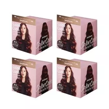 Jenny House Cosmetics New Salon Code Glam Hair Dye, Glam Rose Gold, 4 pieces