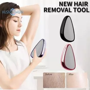 Эпилятор для безболезненного удаления волос — многоразовый, компактный размер, длительный эффект, беспроводной эпилятор для лица для женщин фиолетовый