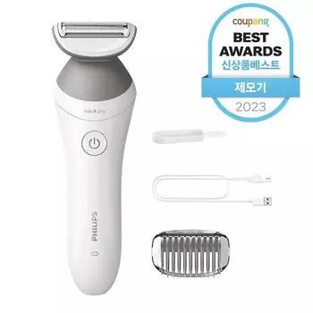Эпилятор для тела Philips серии 6000, белый + серый, BRL126/00