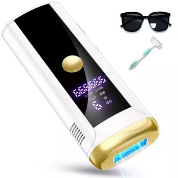 Эпилятор vio Совместимость с салонным классом HIPL Фотоснимки Домашний эпилятор Холодное ощущение Безболезненное удаление волос для женщин и мужчин Высокая выходная мощность 23 Дж Удаление волос VIO белый