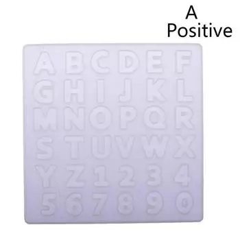 Эпоксидная форма, буквенно-цифровая подвеска, силиконовая форма postive
