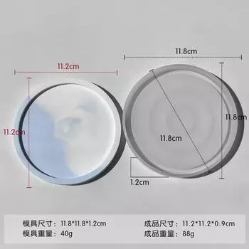 Эпоксидная подставка силиконовая форма овальный гипсовый поднос форма для хранения из смолы