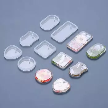 Эпоксидная смола ручной работы DIY Craft Изготовление ювелирных изделий Подвеска Форма Смола ожерелье Брелок Силиконовая форма
