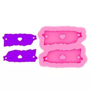 Эпоксидный блестящий брелок с картой Пуэрто-Рико, силиконовая форма для литья смолы, ювелирные изделия, товары для рукоделия, распродажа розовый