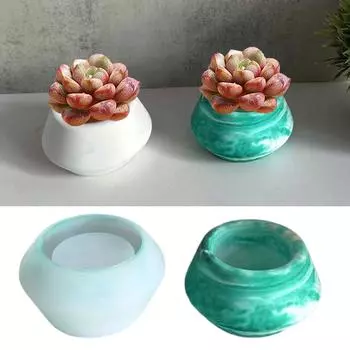 Эпоксидный подсвечник, силиконовая форма, основа для свечи, подсвечник, цветочный горшок, гипсовые формы, украшения, форма для украшения дома