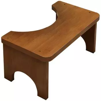 Эргономичная бамбуковая ступенька для унитаза с прочным основанием для безопасности в ванной комнате и поддержки удобной позы для ежедневного использования прозрачный