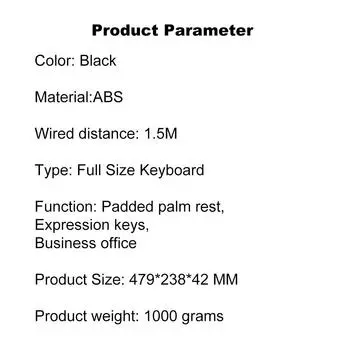Эргономичная клавиатура Проводная клавиатура K110 Арочная клавиатура Изогнутые клавиши Мягкая подставка для рук Полноразмерная