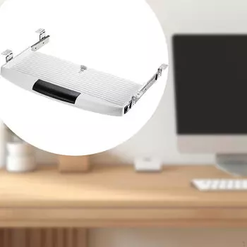 Эргономичная подставка для клавиатуры для стола - плавно выдвижной ящик для домашнего офиса чёрный