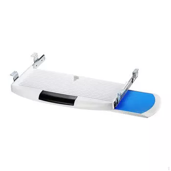 Эргономичная подставка для клавиатуры с поворотной платформой для мыши для эффективной работы белый