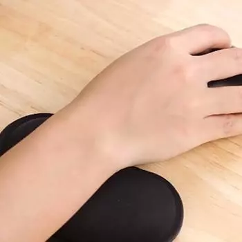 Эргономичная подставка для запястья мыши с эффектом памяти, подушка из лайкровой ткани для компьютерных офисов, игр на ПК, офисных работников 9