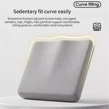 Эргономичная подушка для офиса с эффектом памяти, антигеморроидальная подушка для стула, подушка для копчика, автомобильное офисное сиденье