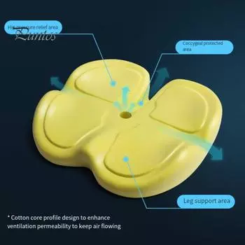 Эргономичная подушка для ягодиц, подушка для сиденья от геморроя, не забитая, смягчающая давление на копчик, поддержка из пеноматериала с эффектом памяти, мягкая, облегчающая боль в спине, медленный отскок, удобная светло-зеленый