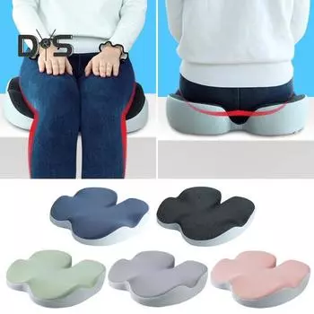 Эргономичная подушка для ягодиц, подушка для сиденья от геморроя, не забитая, смягчающая давление на копчик, поддержка из пеноматериала с эффектом памяти, мягкая, облегчающая боль в спине, медленный отскок, удобная чёрный