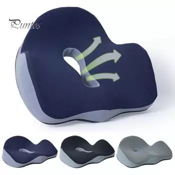 Эргономичная подушка для ягодиц, подушка для сиденья при геморрое, U-образная, для уменьшения давления на копчик, поддержка из пеноматериала с эффектом памяти, мягкая, для облегчения боли в спине, медленный отскок, комфортная серый