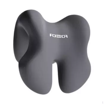 Эргономичная подушка для шеи для офисного кресла со съемным чехлом и пеной с эффектом памяти Dark Gray