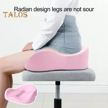 Эргономичная подушка для снятия давления, дышащая, износостойкая, из пены с эффектом памяти, подушка для офисного стула, подушка для сиденья темно-серого