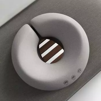 Эргономичная подушка для снятия усталости, мягкая пена с эффектом памяти, дышащая подушка для подголовника, подушка для массажа тела, подушка для отдыха лица для салона красоты B серый