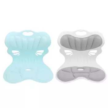 Эргономичная поясничная поддержка Подушка для спины Улучшение осанки Подушка для спины Поддержка талии Подушка для спины для Хо Gray