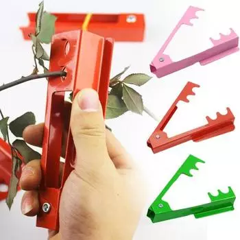 Эргономичная ручка, инструмент для удаления шипов роз, легкий инструмент для удаления шипов роз, резак для стеблей цветов, садовый инструмент красный