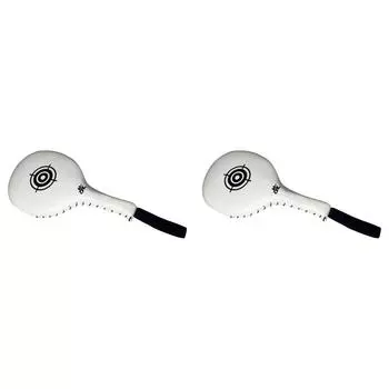 Эргономичные боксерские накладки для бокса для ММА и тайского бокса (белый)