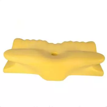 Эргономичные подушки для шеи с контуром шеи для облегчения боли в шее, подушка для кровати из пены с эффектом памяти, подушка для шеи с охлаждающей наволочкой 60x38x14cm светло-серый