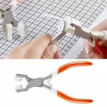 Эргономичные ручные плоскогубцы Изогнутые плоскогубцы для браслетов Удобные плоскогубцы из нержавеющей стали Универсальные инструменты для изготовления ювелирных изделий L