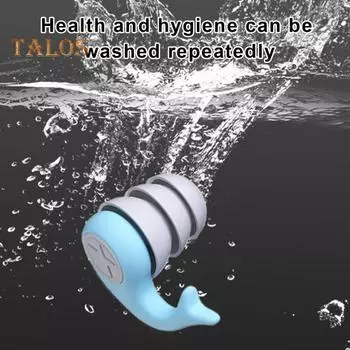 Эргономичные силиконовые беруши 25 дБ с шумоподавлением Водонепроницаемые многоразовые пыленепроницаемые беруши для защиты органов слуха для работы Исследование сна Фокус храпа красный