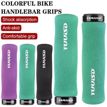 Эргономичный чехол на руль велосипеда, мягкий чехол на руль велосипеда, губчатая ручка для горного велосипеда, противоскользящая, высокого качества, для руля 22,2 мм Black
