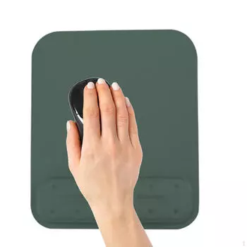 Эргономичный коврик для мыши Comfort Mouse Pad Portable с нескользящей основой Wrist Rest Mat для зелёный