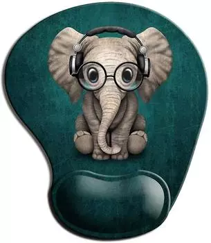 Эргономичный коврик для мыши с поддержкой запястья, симпатичный коврик для мыши с нескользящей резиновой основой