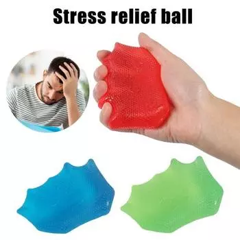 Эргономичный мяч для снятия стресса, экологически чистый, супер мягкий, гибкий, легко моется, многоразовый, силовой, тренировочный мяч для снятия стресса, игрушка жёлтый