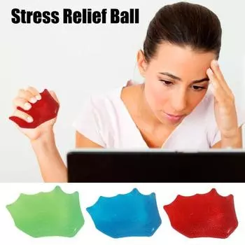 Эргономичный мяч для снятия стресса, экологически чистый, супер мягкий, гибкий, легко моется, многоразовый, силовой, тренировочный мяч для снятия стресса, игрушка жёлтый