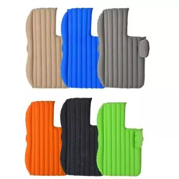 Эргономичный надувной матрас для путешествий в автомобиле, надувной матрас для кемпинга, внедорожника, удлиненный воздушный диван, кровать для путешествий в автомобиле, воздушный насос 12 В, 2 воздушные подушки чёрный