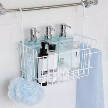 Эрнест в корзине для ванны, тонкий крючок для полотенец, в комплекте ширина x глубина x высота, корзина для хранения игрушек для крупного ресторана, любимый бренд, белый Tsubame Sanjo [Сделано белый